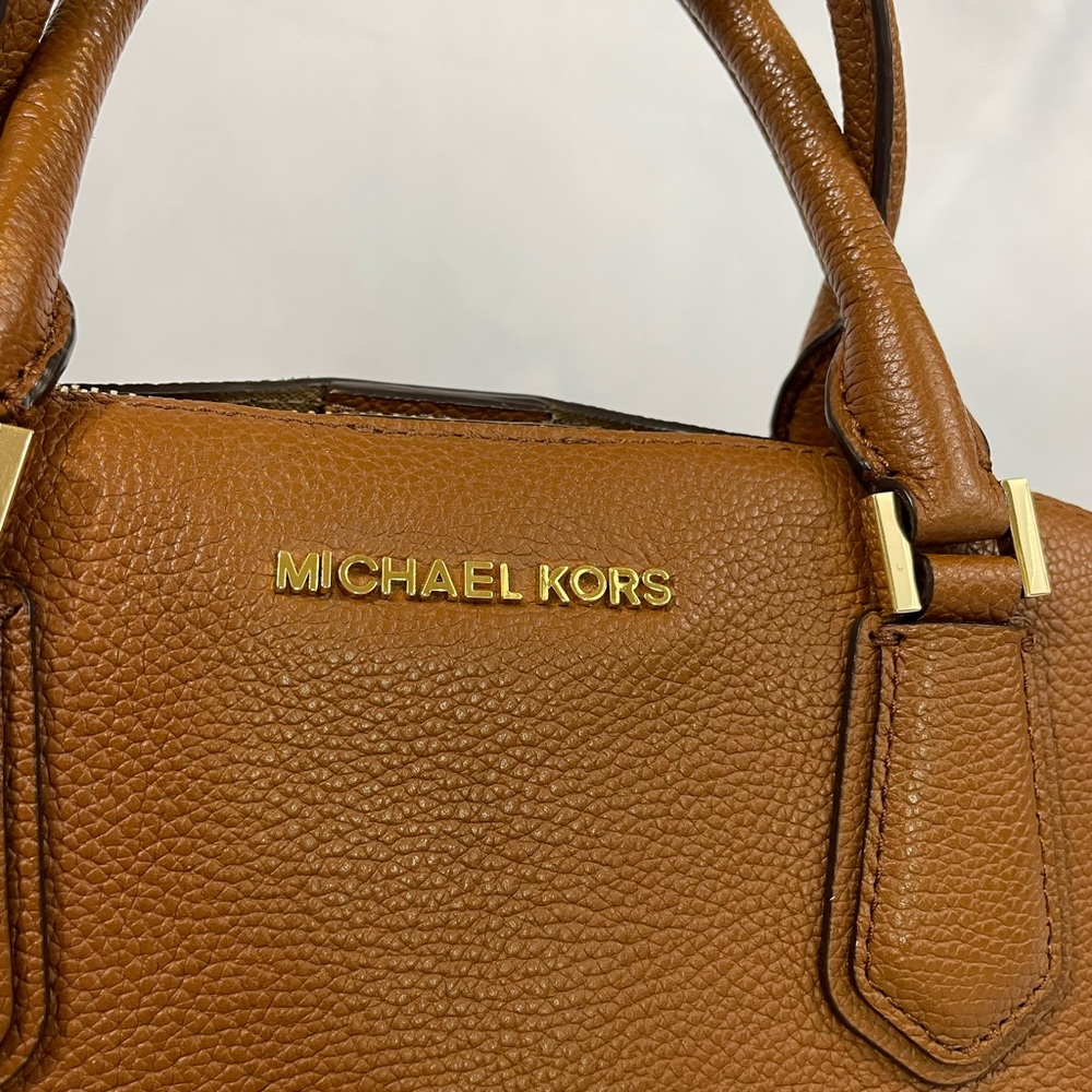 Michael Kors Tan Leather Satchel - Picture 3 of 13